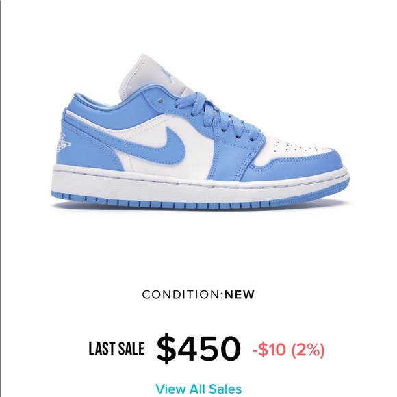 UNC JORDAN 1 LOW - Picture 2 of 3